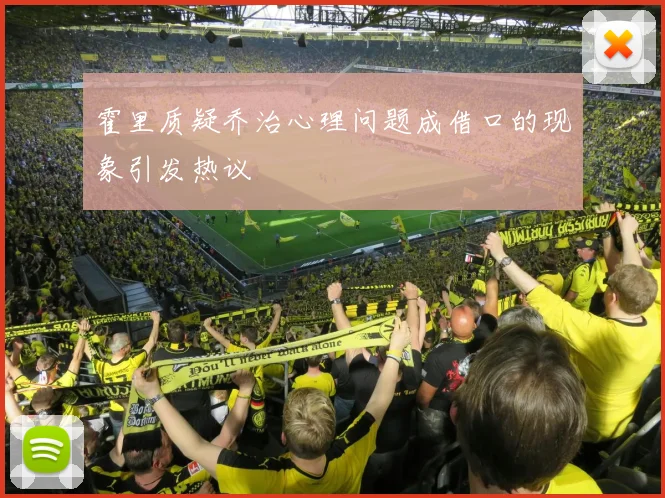 霍里质疑乔治心理问题成借口的现象引发热议